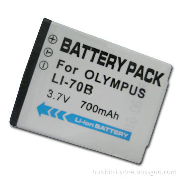Digital Camera Battery for Olympus Li-70B, with 700mAh Capacity and 3.7V Voltage